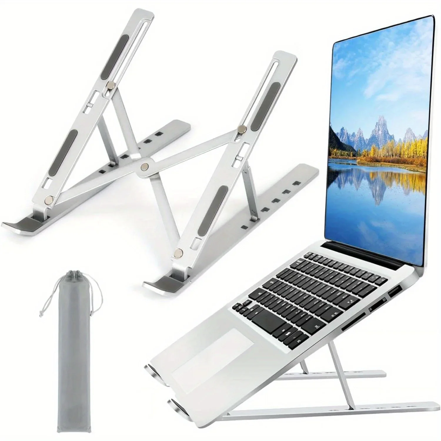 Cooling Stand Tablet - Składana Aluminiowa Podstawka Pod Laptopa Ergonomiczna