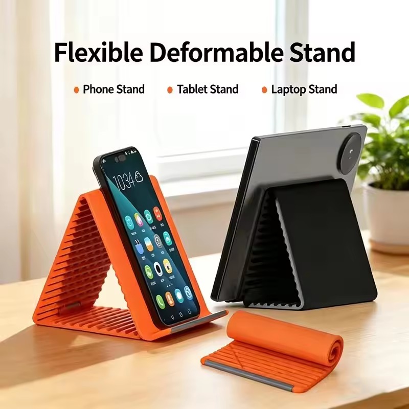 Tablet Holder Accessories - Uniwersalny, przenośny silikonowy stojak na telefon,