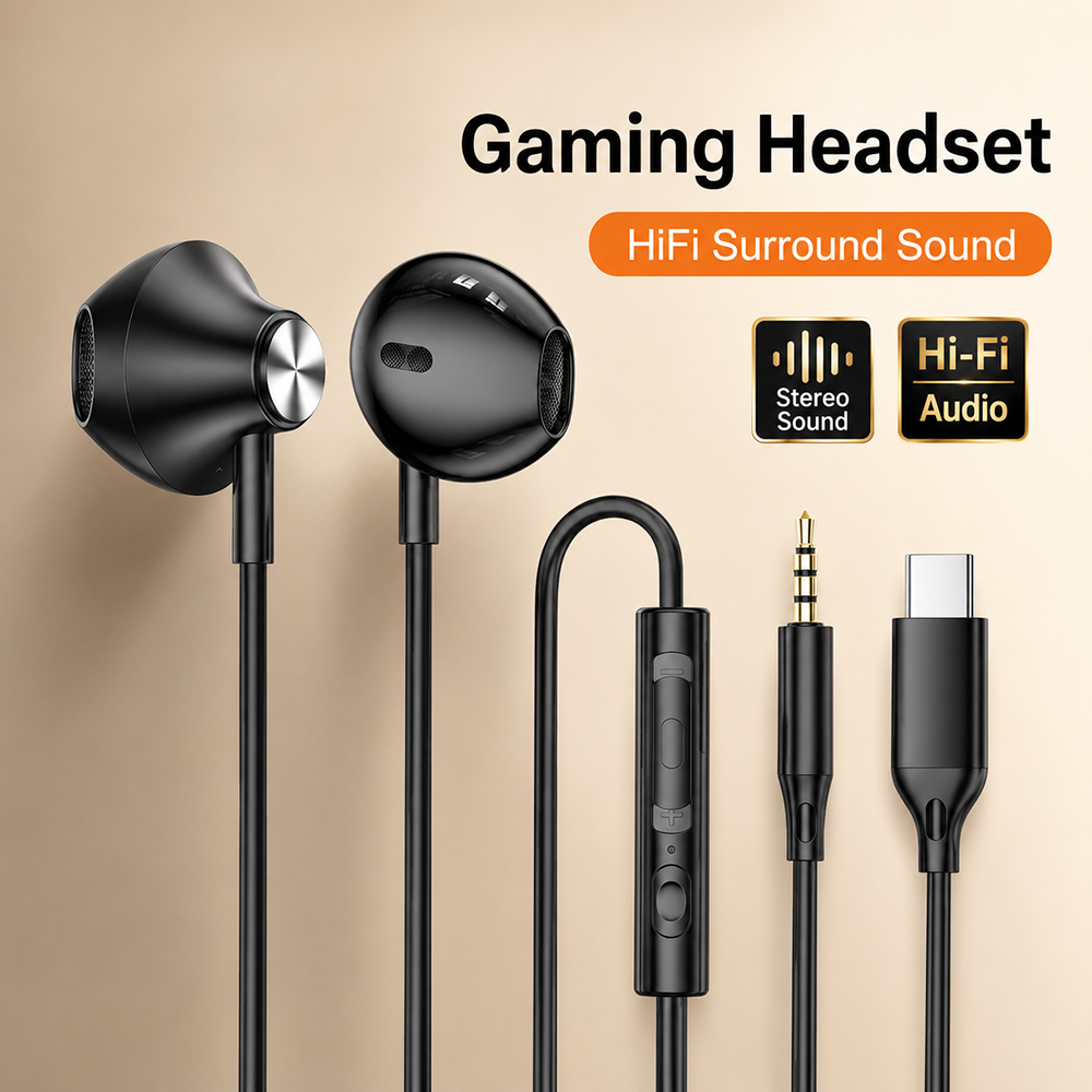 Tablet Accessories For Gaming - Słuchawki HiFi Surround z mocnym basem